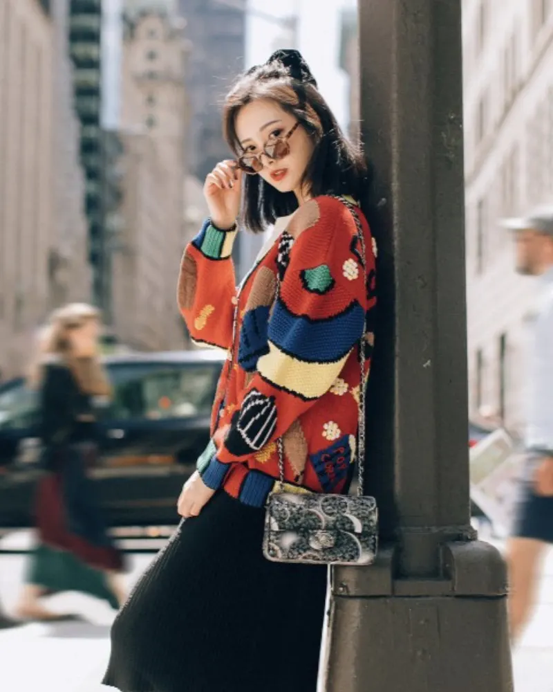 A colorful street portrait in New York