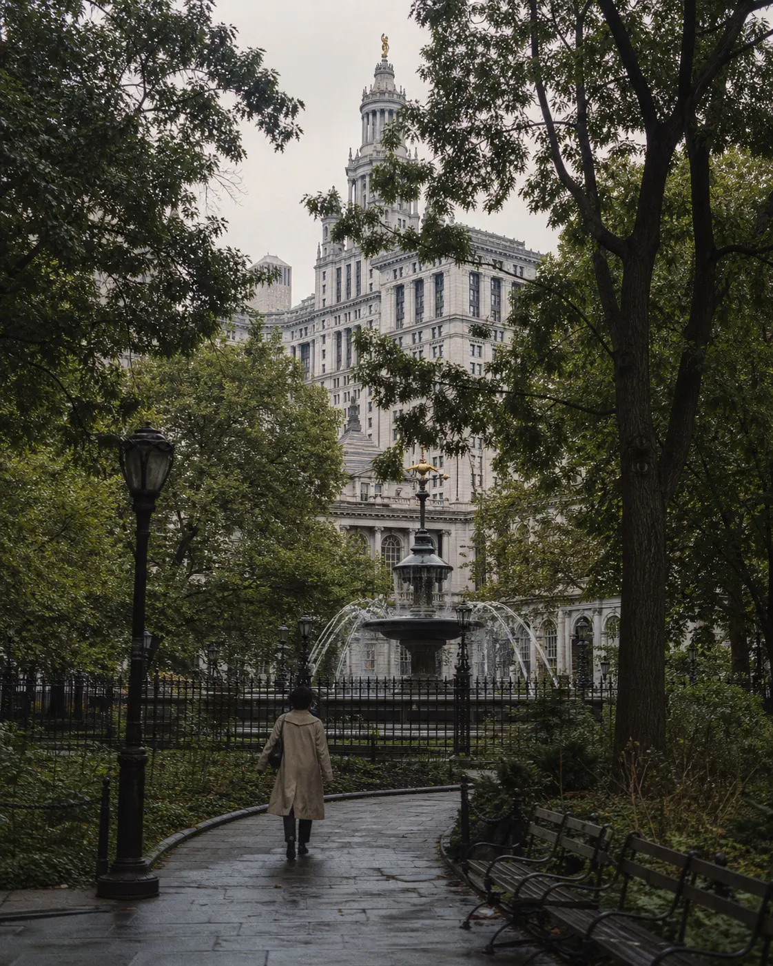 City Hall Park in Lower Manhattan