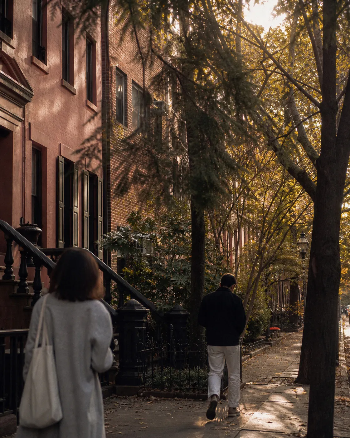 West Village brownstone street
