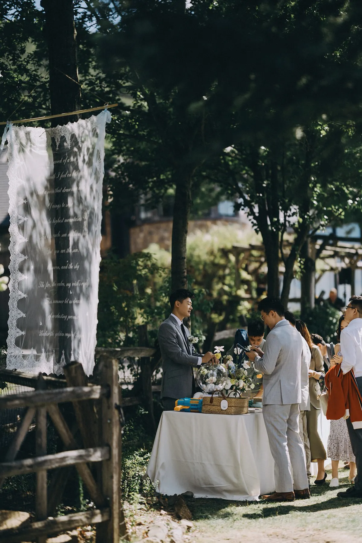 A wedding reception detail